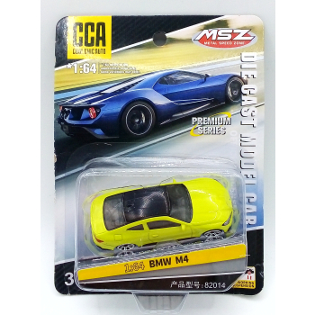 BMW M4 yellow - skala 1:64 - CCA